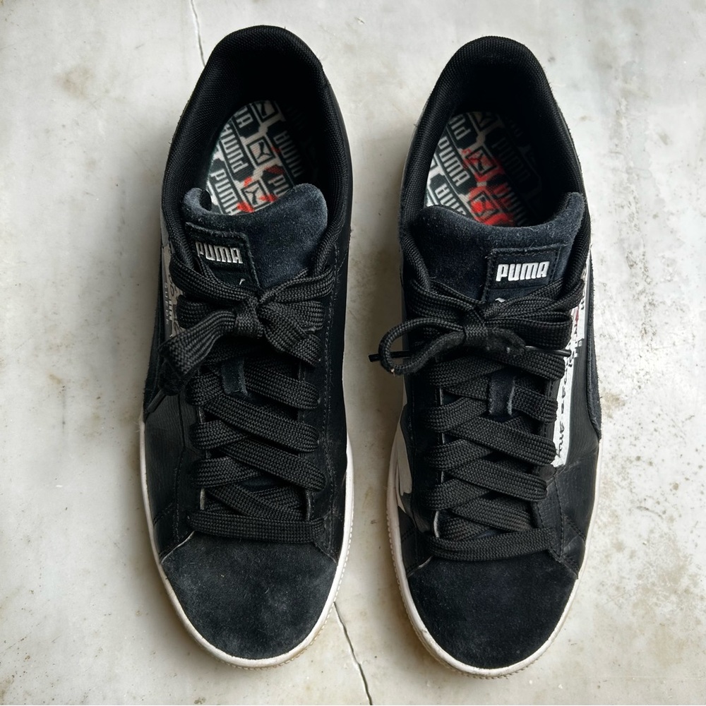 Puma Men's Black and White Sneakers Rare